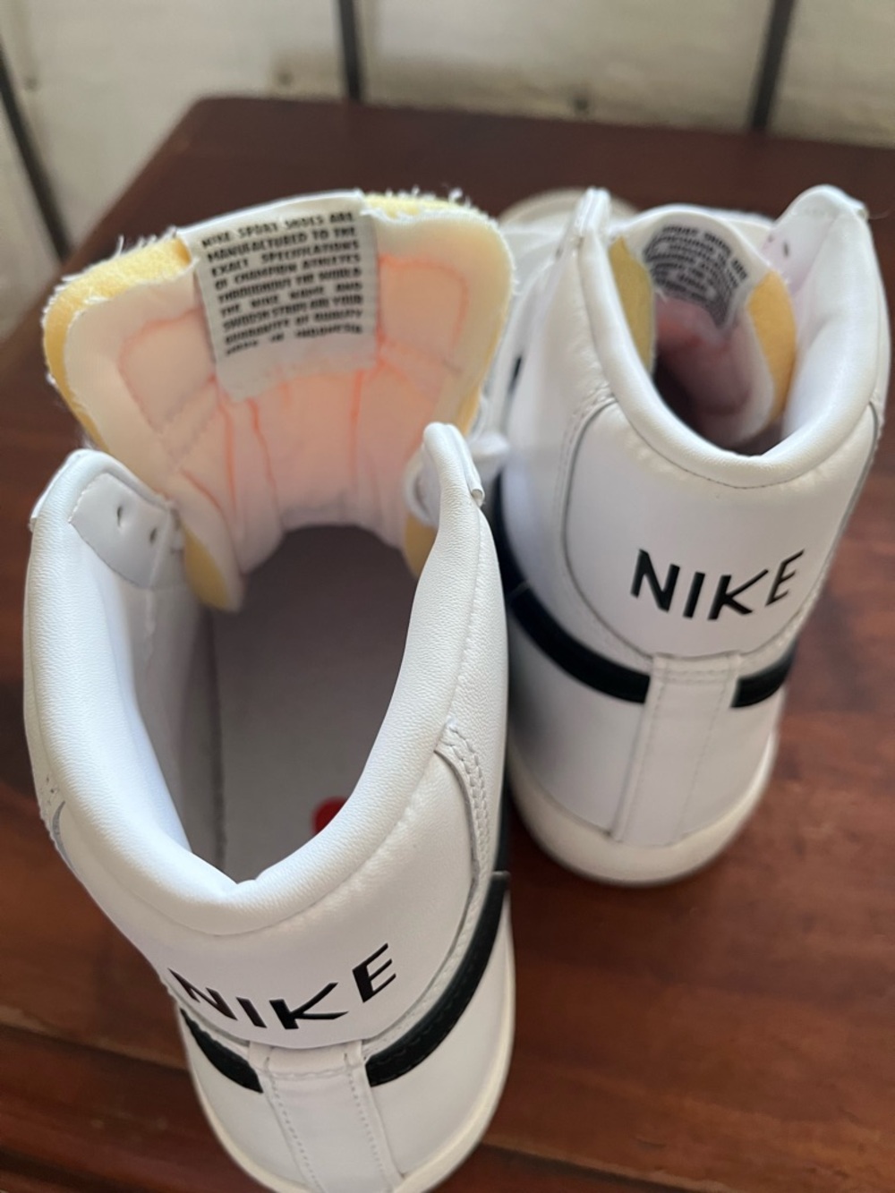 Nike Blazer Mid '77 Vintage White Black Sneakers - Women's Size 8 - Picture 9 of 10